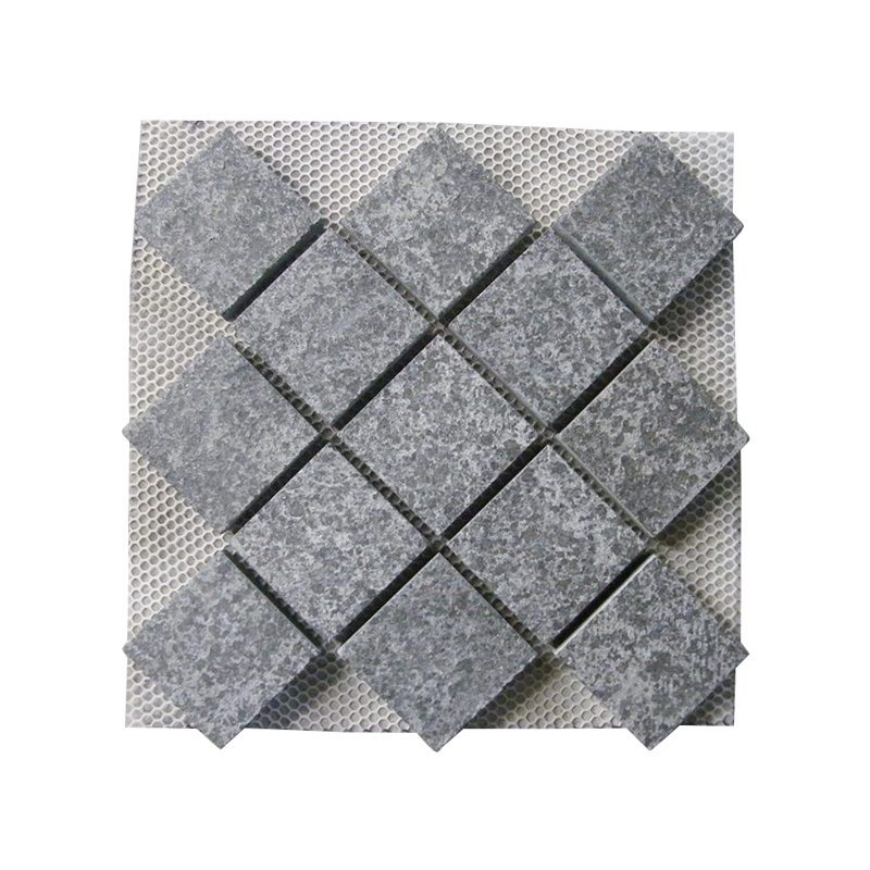 China G684 Patio Stone Tiles Granite Road Paving,mesh cobble stone, Cheap Pavers Driveway=