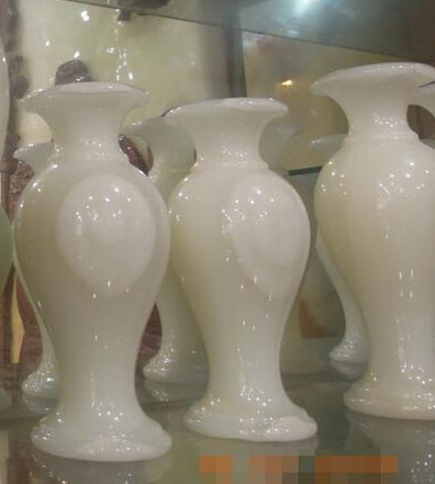 Factory Price white onyx stone vases large