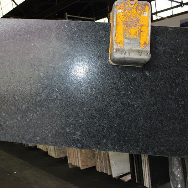 Natural Black Galaxy Granite Kitchen Countertop, Vanity Tops