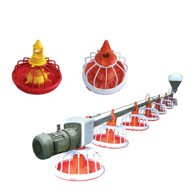 Automatic Poultry Farm Chicken Pan feeder Line Equipment for chicken  raising system