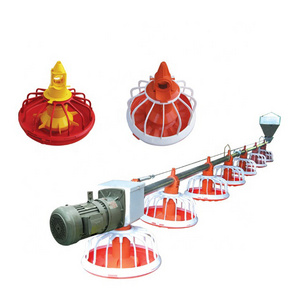 Automatic Poultry Farm Chicken Pan feeder Line Equipment for chicken  raising system