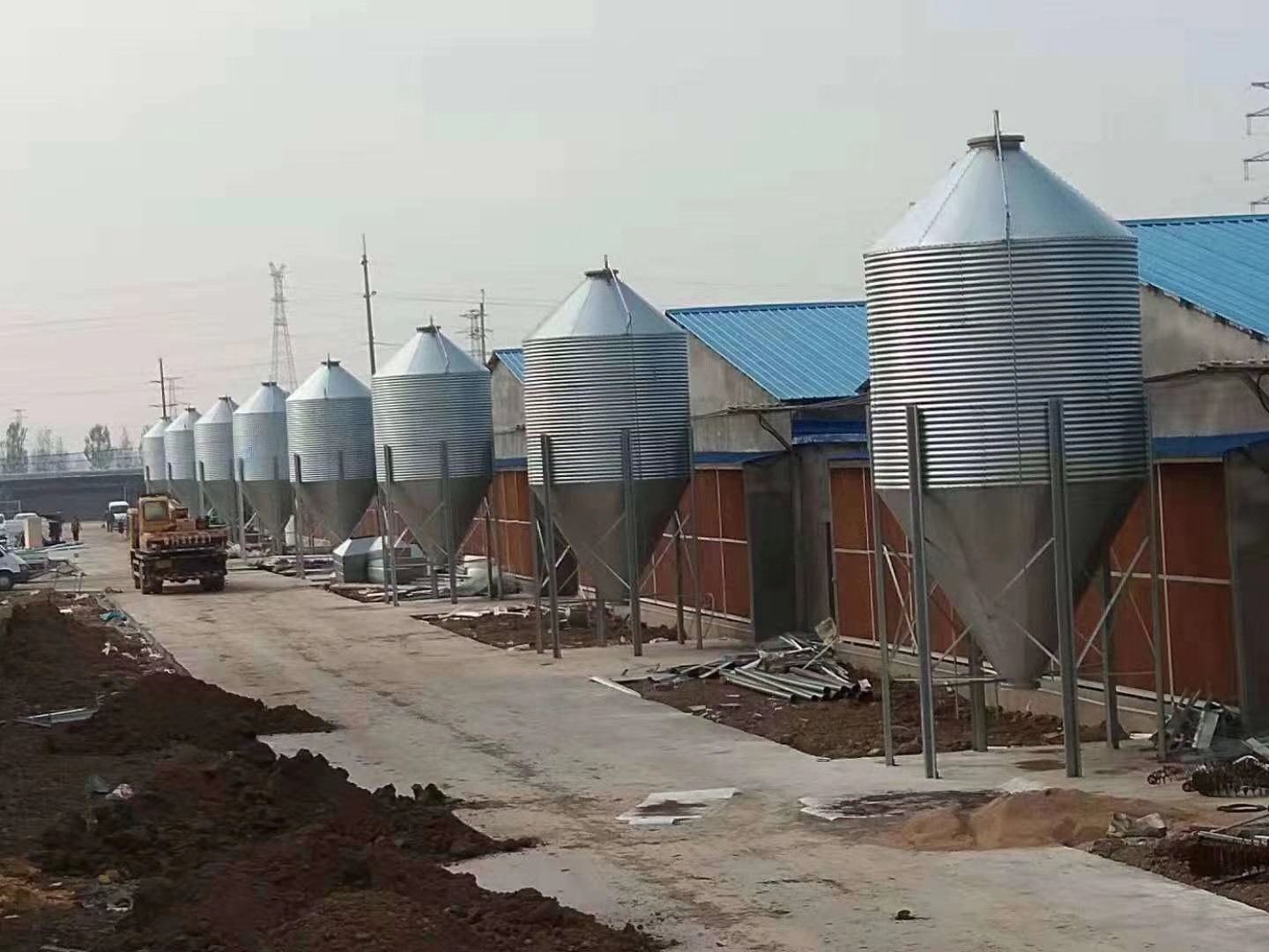 qingzhou jinlong feeding silo for poultry farm