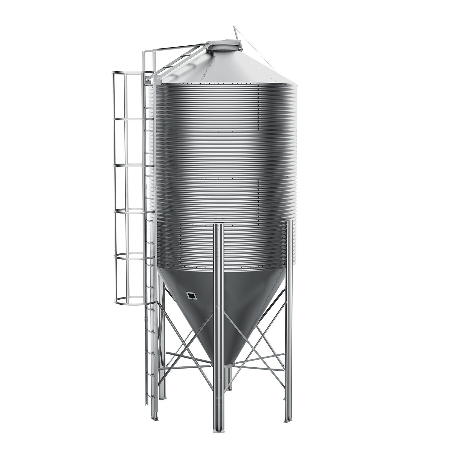 Poultry Farming Feeding System Poultry Feed Silo For Poultry Chicken Farm