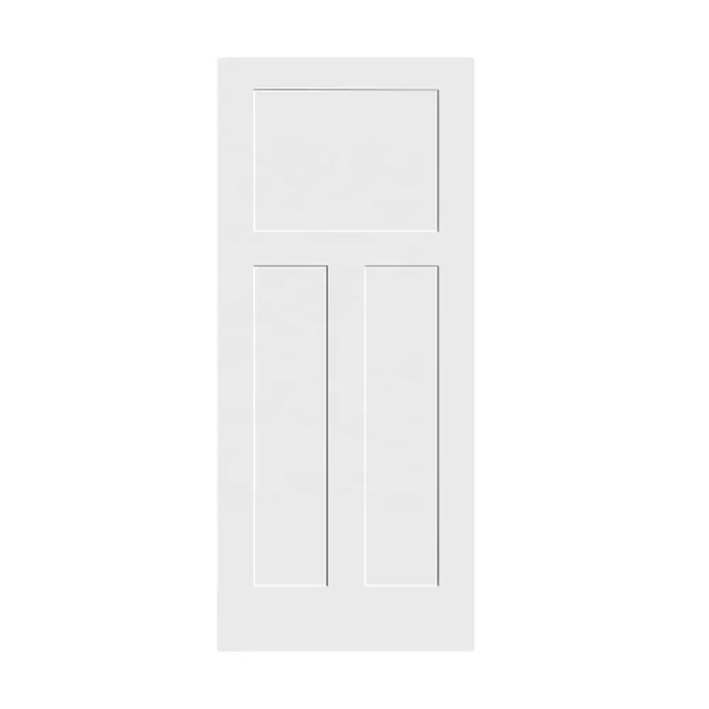 Factory OEM Design White Solid Core White Primed Wood 30 x 80'' Size Single Prehung Interior Shaker Door