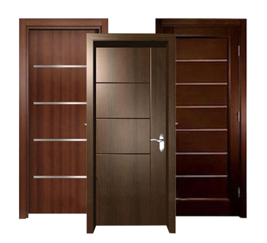 Top Quality Traditional MDF Solid Wood Doors Melamine Door Interior Soundproof Doors for House Bathroom