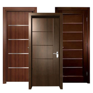 Top Quality Traditional MDF Solid Wood Doors Melamine Door Interior Soundproof Doors for House Bathroom