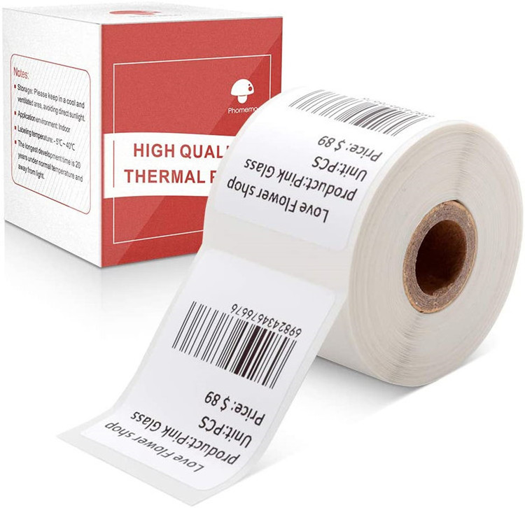 Phomemo M110 Label Printer Paper Square Self-adhesive Label For M110/m110s/m120/m200 Label Printer