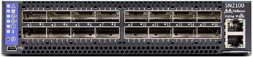 MSN2700-CS2F Mellanox Spectrum based 100GbE 1U Open Ethernet Switch with Onyx, 32 QSFP28 ports, 2 Power Supplies (AC)