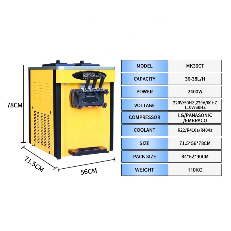 Commercial desktop ice cream vending machine automatic outdoor or home ice cream machine