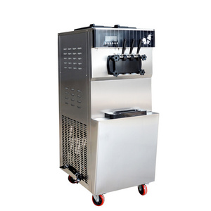 Best Sale 18- 20L/H 3 flavors self service spaghetti soft ice cream machine factory price