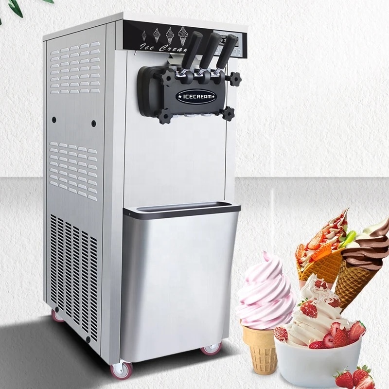 3 Flavors Professional Commercial Ice Cream Maker Manufacturer Soft Serve Frozen Yogurt Machine Ice Cream Machine