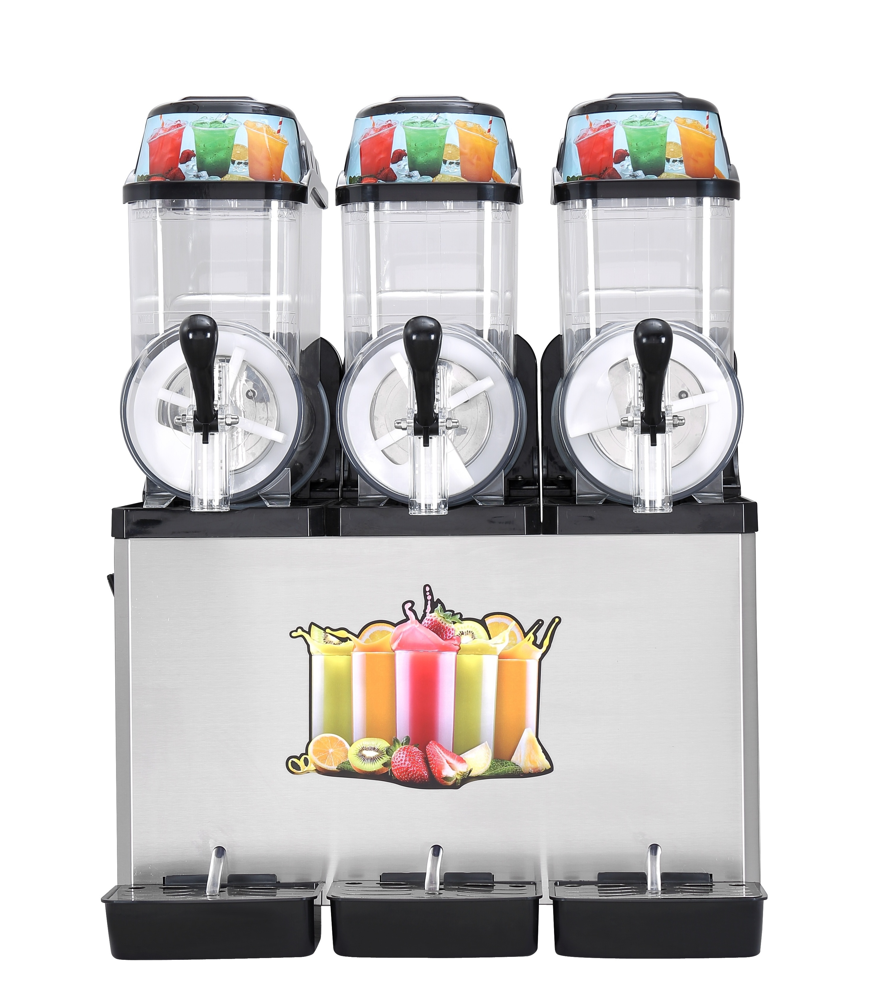 Slushy Machine 12L*3 Daiquiri Machine Commercial double Bowl Slush Machine