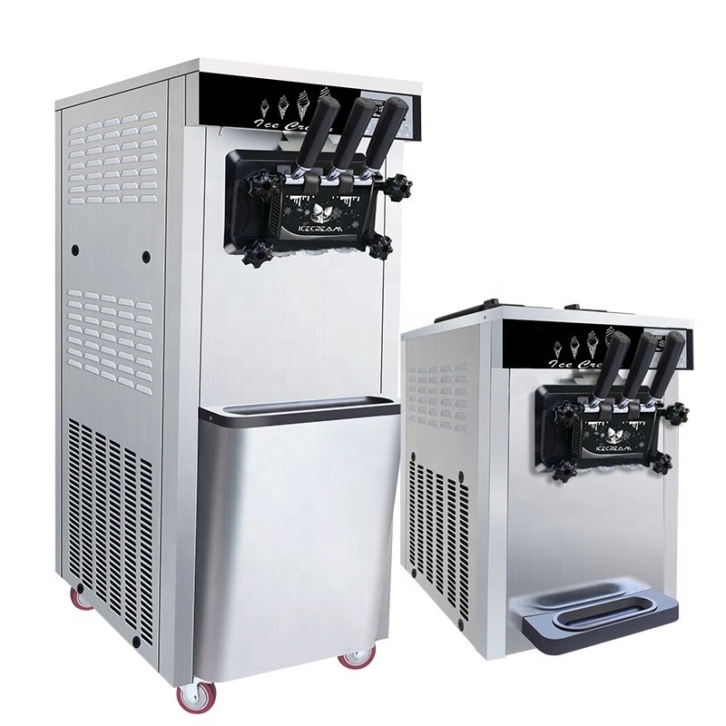 3 Flavors Professional Commercial Ice Cream Maker Manufacturer Soft Serve Frozen Yogurt Machine Ice Cream Machine