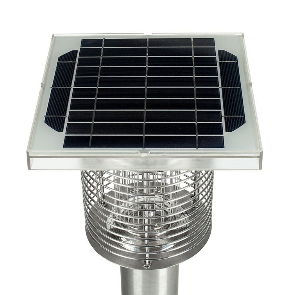 Outdoor Solar Lamp kill Moustique Lamp Waterproof UV Fly Bug Zapper Insect control Solar powered mosquito trap