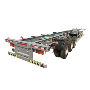 China Factory hot sale Container transport semi-trailer skeleton trailer with Fast delivery