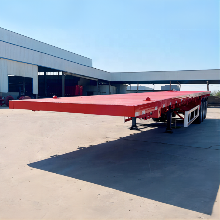 Brand New 40 Feet 45ft Container Trailer 3 Axle Flatbed Semi Trailers With 12 Container Lock