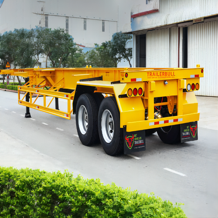 Factory Wholesale container semi trailer skeletal chassis 40 foot skeleton with low price