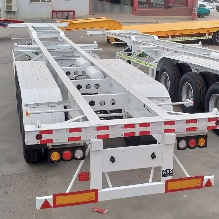 China Factory hot sale Container transport semi-trailer skeleton trailer with Fast delivery