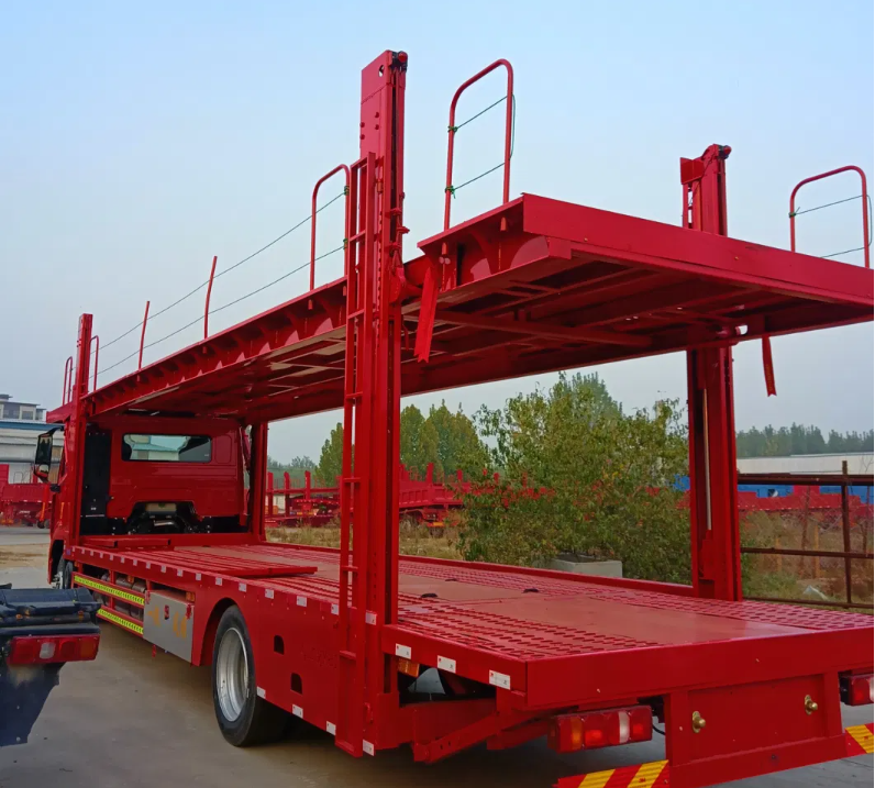 Heavy Duty Vehicle Transport 2 Axle 3 Axle 6 Car 8 Car Double Deck Car Carrier Trailer