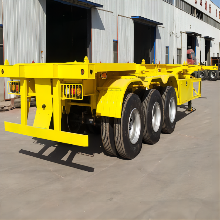 China Factory hot sale Container transport semi-trailer skeleton trailer with Fast delivery