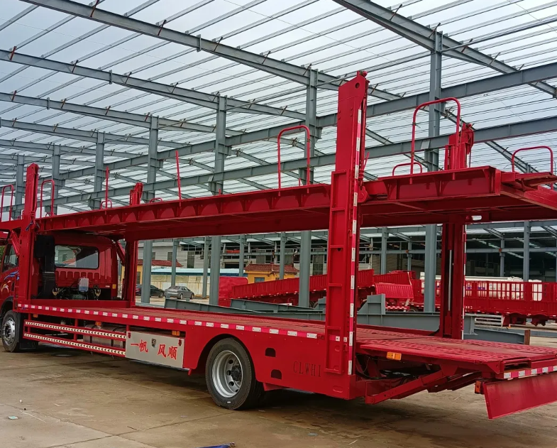 Heavy Duty Vehicle Transport 2 Axle 3 Axle 6 Car 8 Car Double Deck Car Carrier Trailer