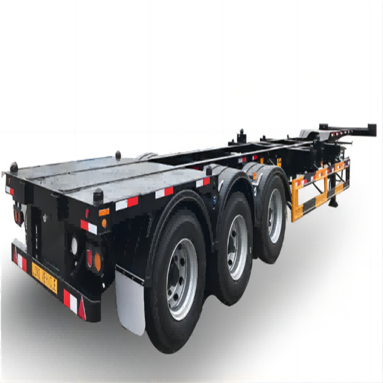 Factory Wholesale High quality low Bed 20/40 Ft Flatbed Semi Trailer 2/3 Axles Container Flatbed Trailer with Fast delivery