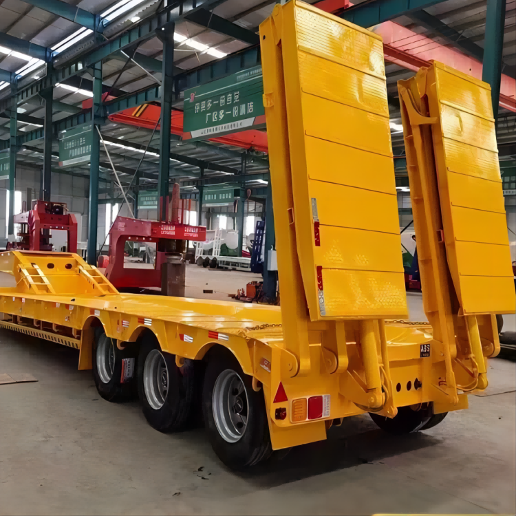 Factory Wholesale High quality low Bed 20/40 Ft Flatbed Semi Trailer 2/3 Axles Container Flatbed Trailer with Fast delivery