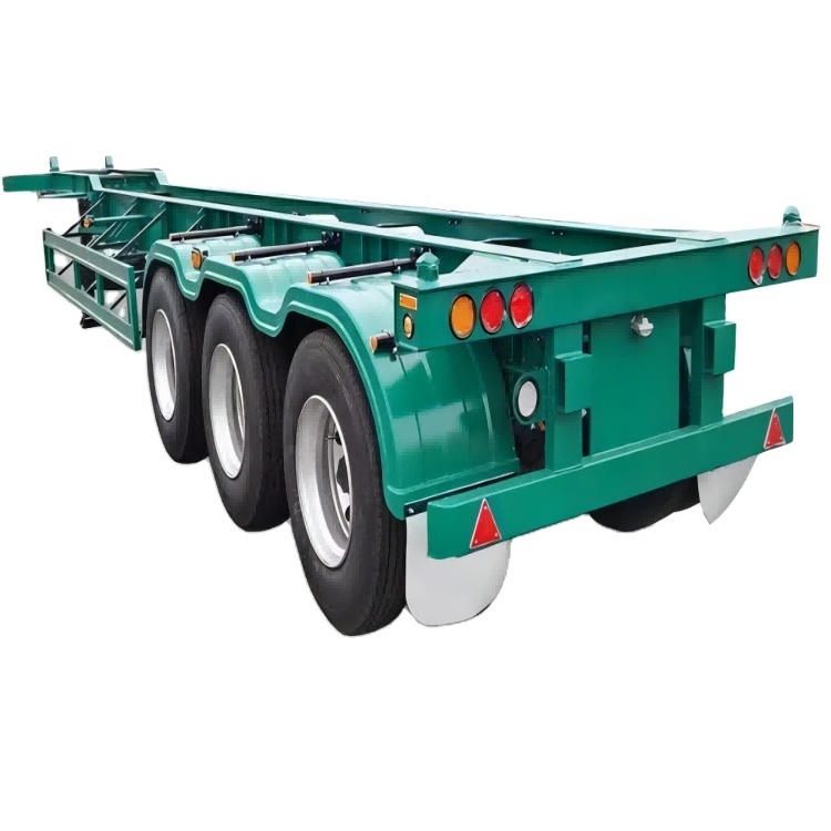 Factory Wholesale container semi trailer skeletal chassis 40 foot skeleton with low price