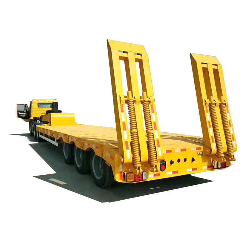 Factory Professional custom semi trailer 40ft container flatbed 3 axles flatbed semi-trailer with low price