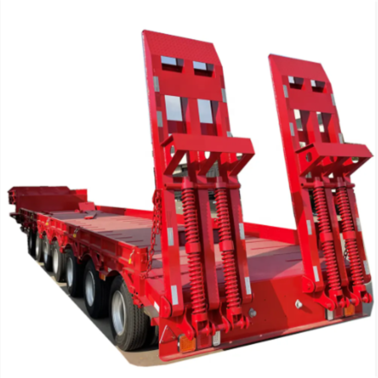 Factory Wholesale High quality low Bed 20/40 Ft Flatbed Semi Trailer 2/3 Axles Container Flatbed Trailer with Fast delivery