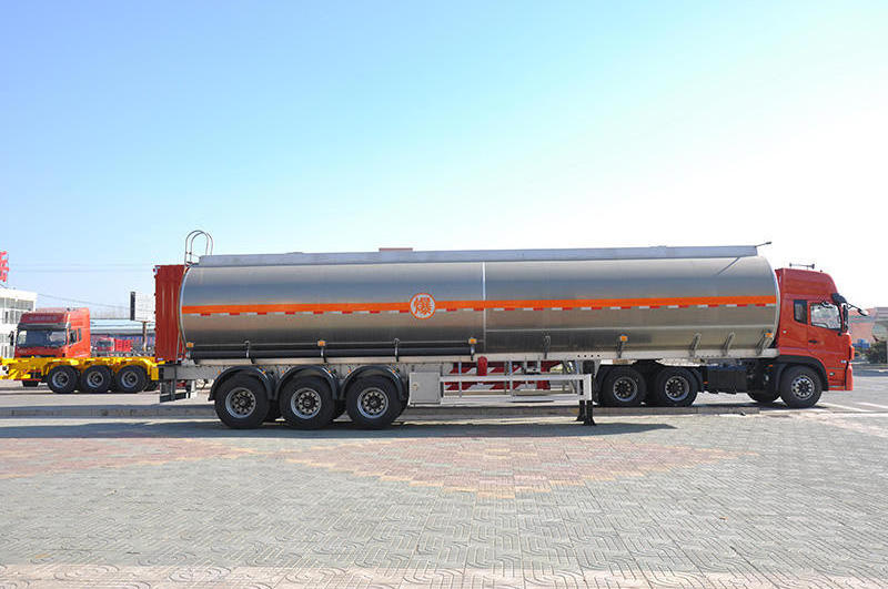 3 Axle 45000 Liters Fuel Transport Petrol Tanker Semi New Oil Tank Truck Trailer Storage Trailer With Low Price