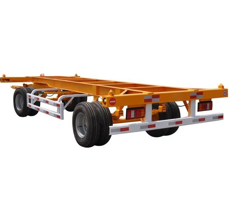 Truck trailer use 2 axle container trailer chassis for sale