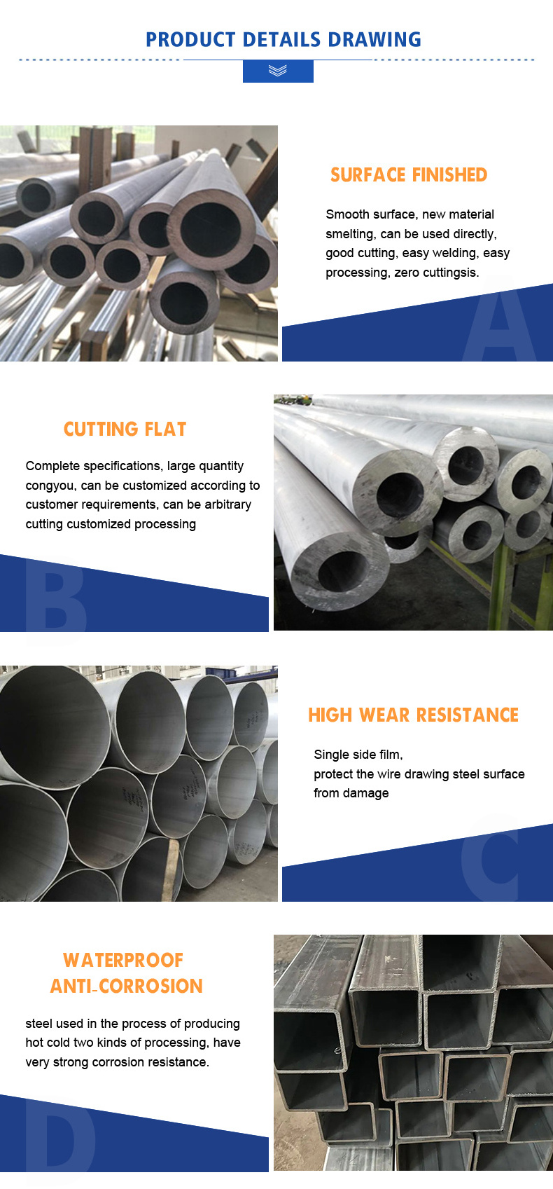 High Quality Aluminum Square Tube1060 1050 6061 7075 112 And Rectangular Steel Pipes And Tubes