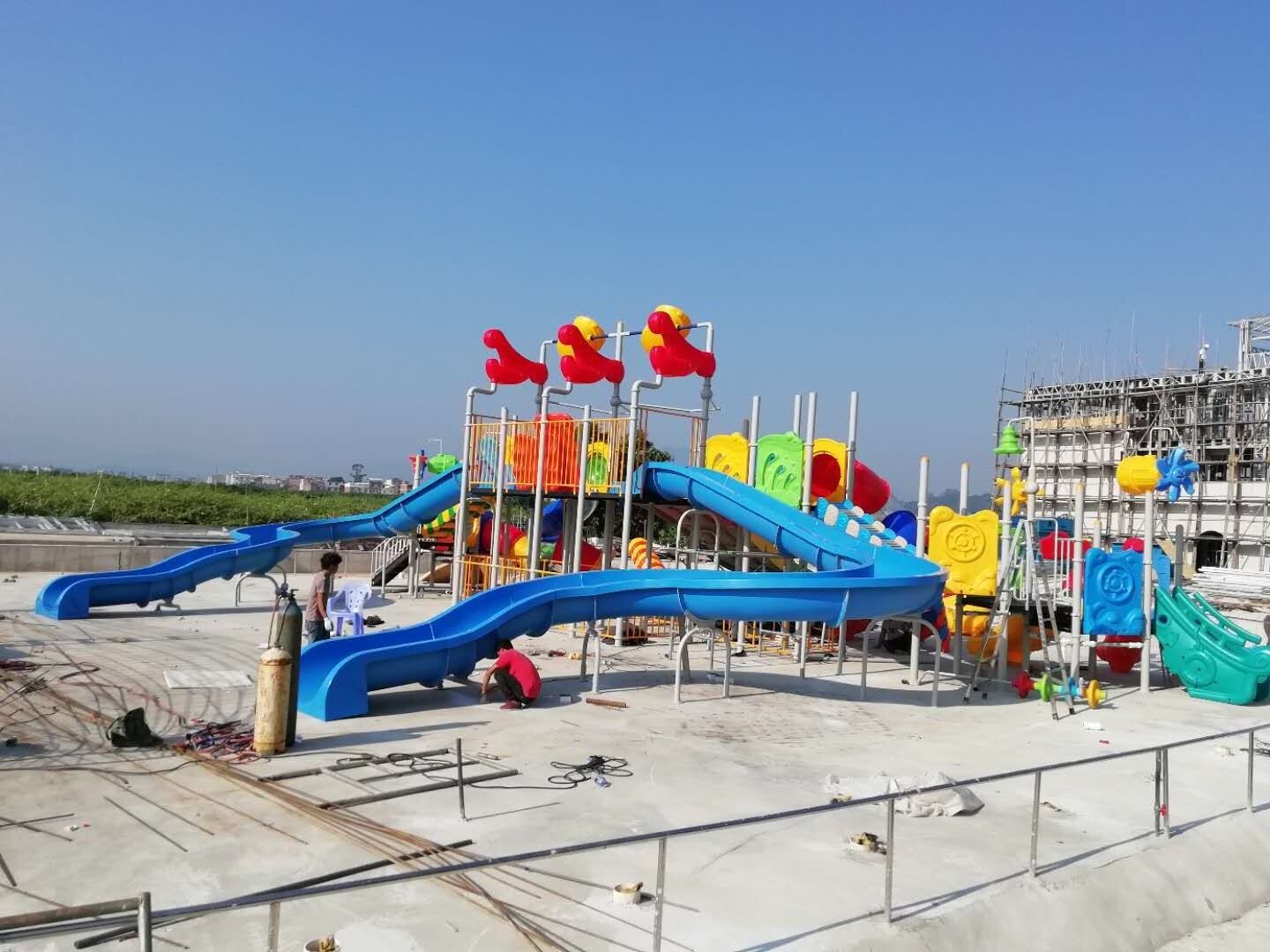 city park water amusement park manufacturer Customized design and cheap price fiberglass FRP material big water slides for sale