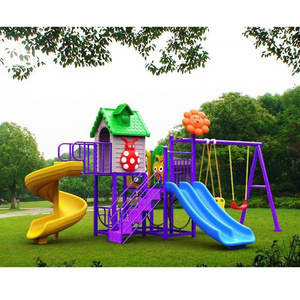 Low price kids playground plastic equipments amusement park commercial entertainment outdoor playground slide