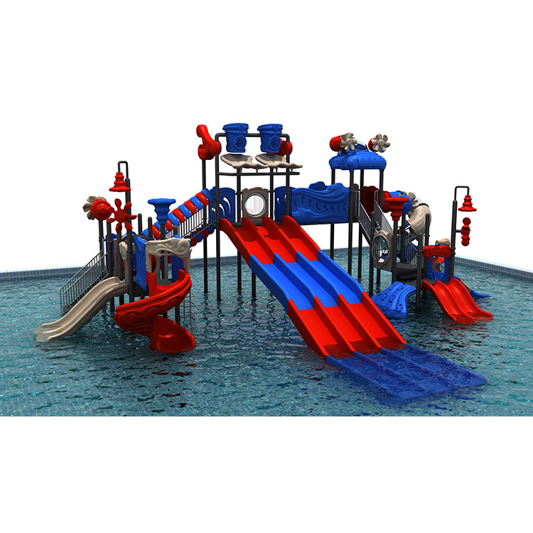 Summer water playground for kids water slide swimming pool outside water park