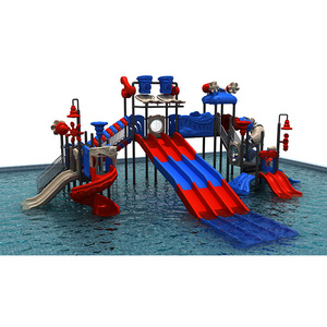 Summer water playground for kids water slide swimming pool outside water park