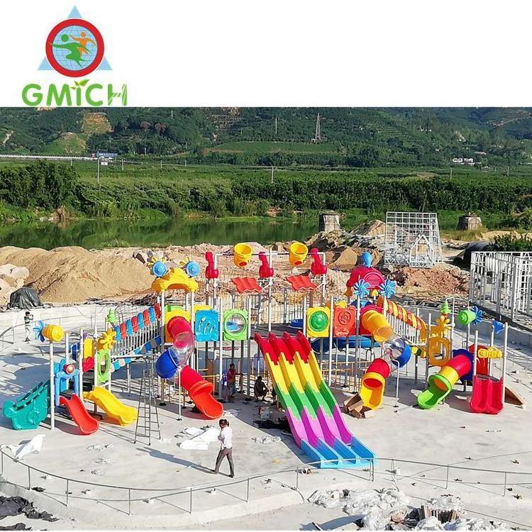 city park water amusement park manufacturer Customized design and cheap price fiberglass FRP material big water slides for sale