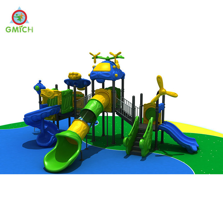 Plastic playground parts  children tube slide amusement park playground equipment