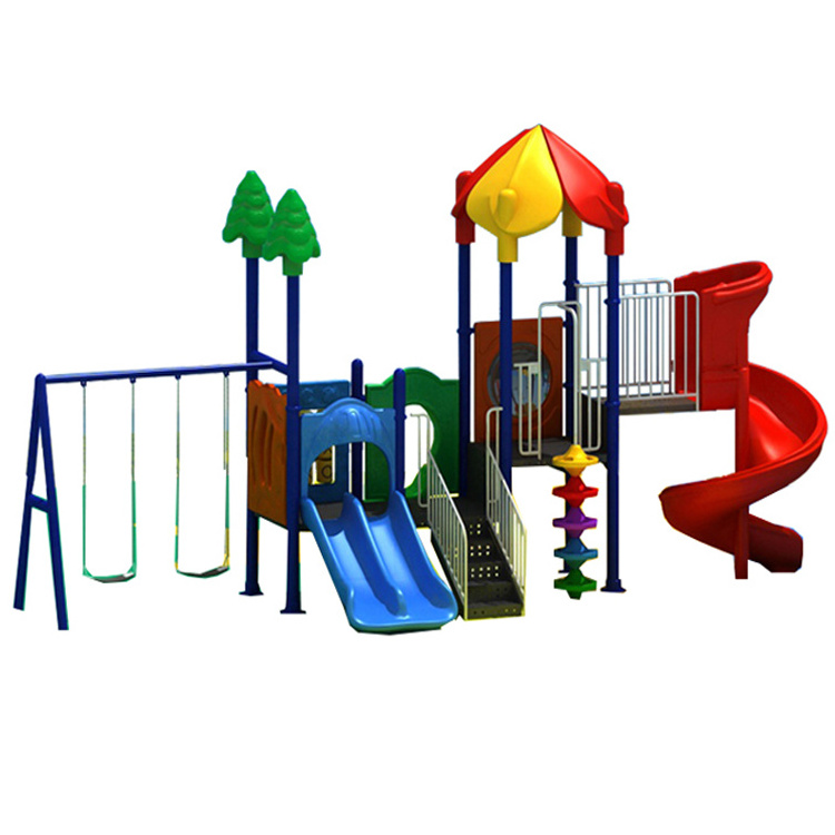 High quality popular children outdoor playground plastic slide playground equipment