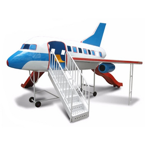 Factory directly supplier popular children favorite fiberglass airplane  outdoor playground