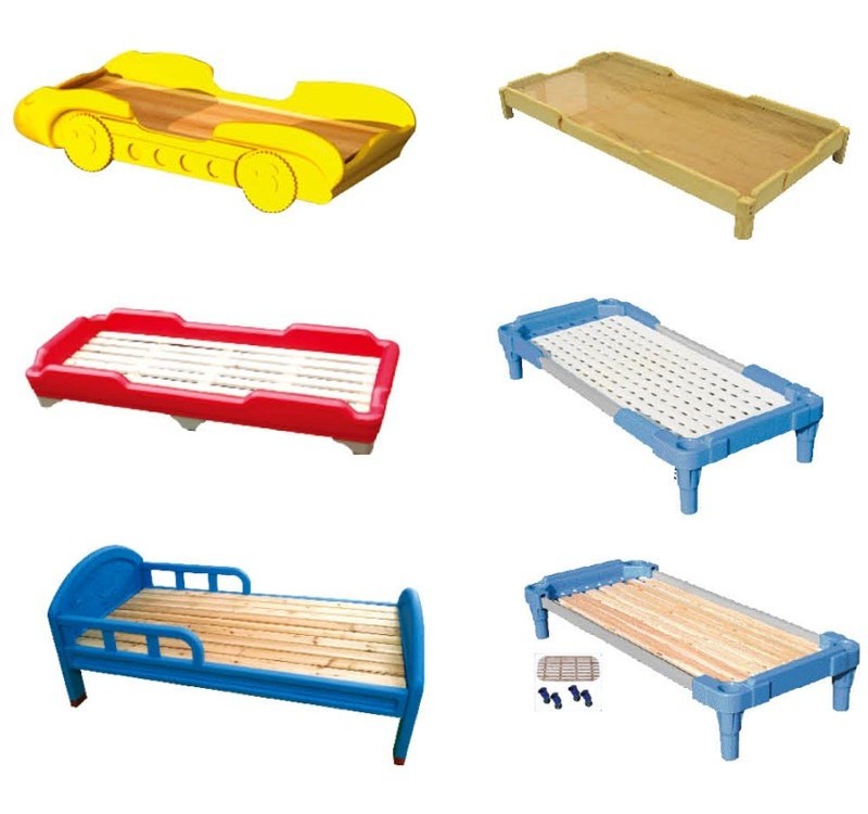 Durable kindergarten furniture kids plastic bed