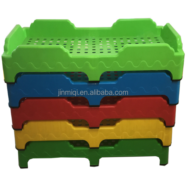 Durable kindergarten furniture kids plastic bed