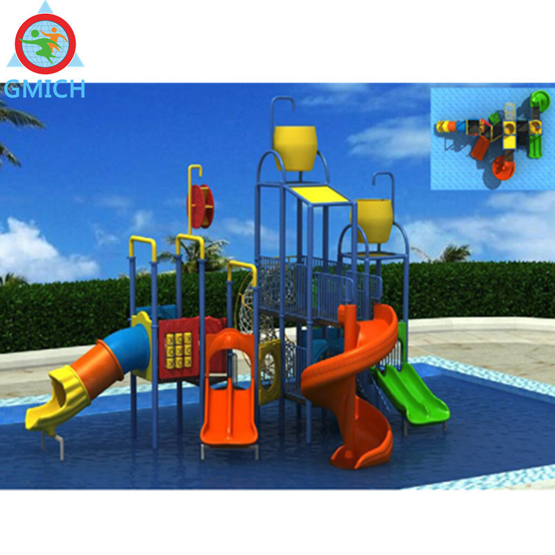 JMQ-18173B Sea side water slides used for swimming pools water game park