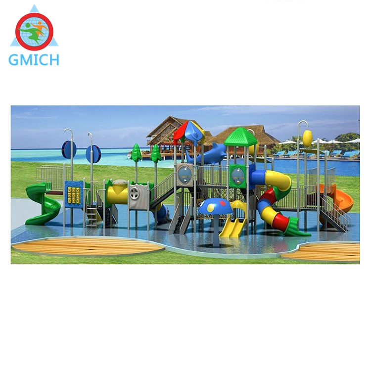 Fiberglass material Water amusement park backyard water park aqua park equipment for swimming pool