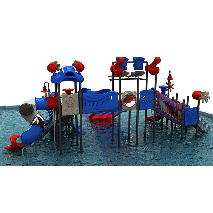 Summer water playground for kids water slide swimming pool outside water park