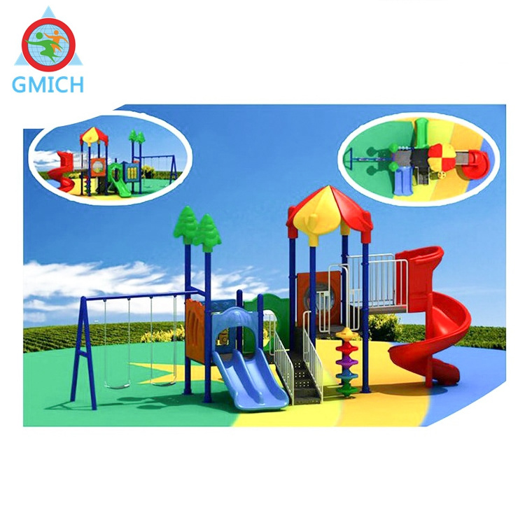 High quality popular children outdoor playground plastic slide playground equipment