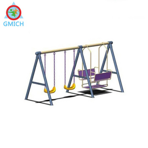 Outdoor Galvanized Steel Post Swing Hot Sale For Kids Playground Plastic Swings