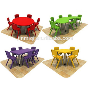 Guangzhou plastic table and chair set kids outdoor plastic table school furniture kids plastic table and chair