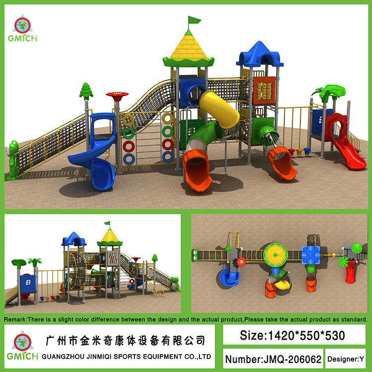 Jinmiqi factory children play park kids climbing outdoor commercial China manufacturer amusement park playground equipment kids